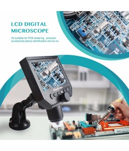 1-600x 3.6MP USB Digital Electronic Microscope Portable 8 LED VGA Microscope With 4.3&quot; HD OLED Screen For Pcb Motherboard Repair
