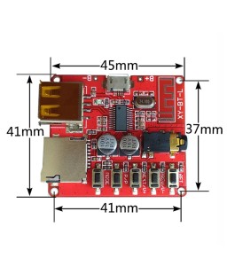 Car Bluetooth 4.1 MP3 WAV Decoding Board Speaker Amplifier Audio Receiver Module Support USB/TF/U-Disk
