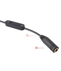 3.5mm Male to 2 Female Stereo Audio Y Splitter Adapter Cable w/ Volume Control