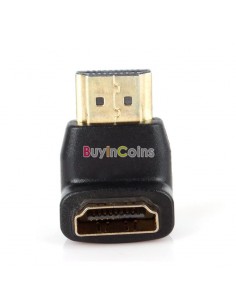 10Pcs HDMI Male to HDMI Female Adapter Converter Extender 90°for 1080P HD