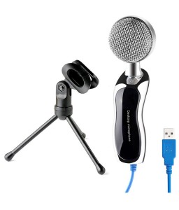 USB Professional Condenser Microphone Mic Studio Audio Sound Recording + Stand