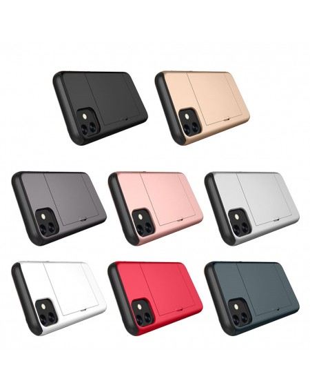 For iPhone 11 Pro Case Card Holder Slot Armor Detachable Shockproof Slim Cover