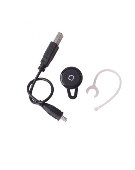 Mini Stereo Wireless Bluetooth Headset Earphone For Smartphone #02 + 0.3mm Transparent Cover Case