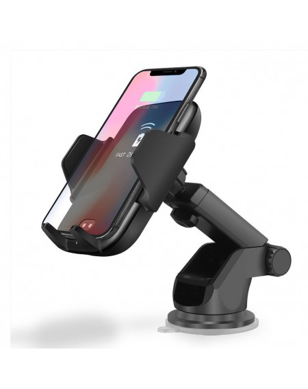10W Qi Wireless Car Charger Stand Automatic Infrared Induction Auto Mount Holder