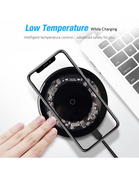 10W Qi Wireless Charger for iPhone X/XS Max XR 8 Plus Visible Element Wireless Charging pad for Samsung S8 S9 Xiaomi mi 9