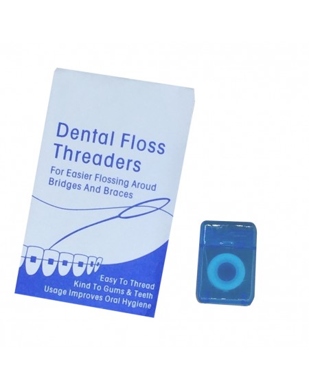Professional Tooth Floss Holders Thread Guide Dental Floss Threaders Mouth Medical Set