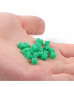 40PCS Silicone Green Dental Add-On Wedges Sectional Contoured Wedges for Teeth Filling
