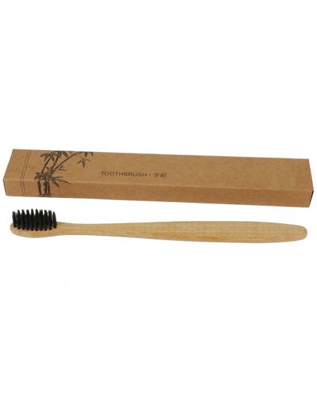 Natural Bamboo Toothbrush Eco Dental Oral Care Brush Soft Bristle Bamboo Handle